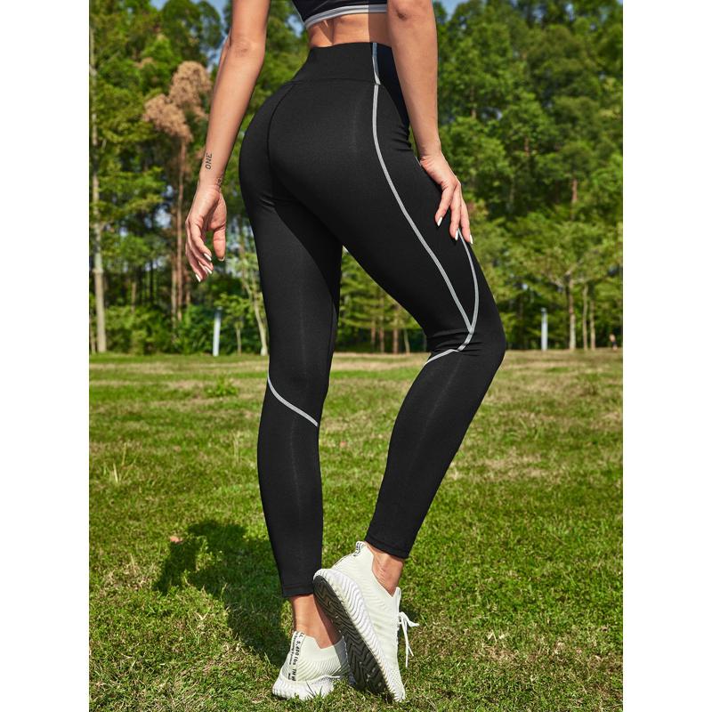 High-Waisted Yoga Tight-Fitting Elasticity Slimming Fitness Sports Leggings