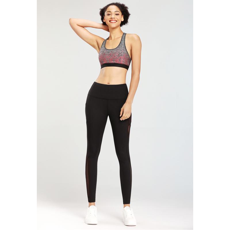 Yoga High-Waisted Suede Sports Fitness Cropped Pocket Sports Leggings