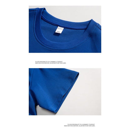 Bequemes, weiches, vielseitiges Rundhals-T-Shirt mit kurzem Ärmel und Druck