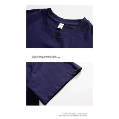 Bequemes, weiches, vielseitiges Rundhals-T-Shirt mit kurzen Ärmeln und Druck