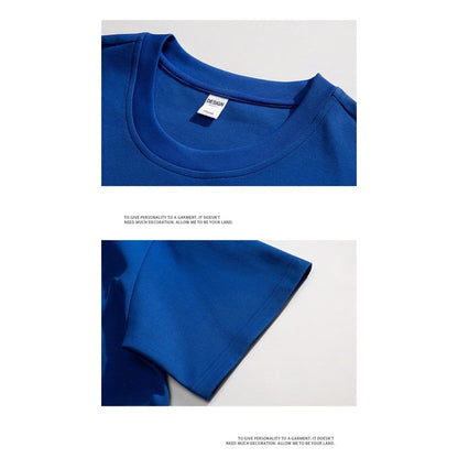 Men's T-Shirt Soft Versatile Round Neck Print Short Sleeve Tee