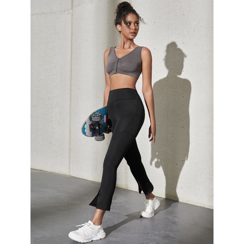 High-Waisted Yoga Ankle Tight-Fitting Sports Slightly Wide Running Sports Leggings
