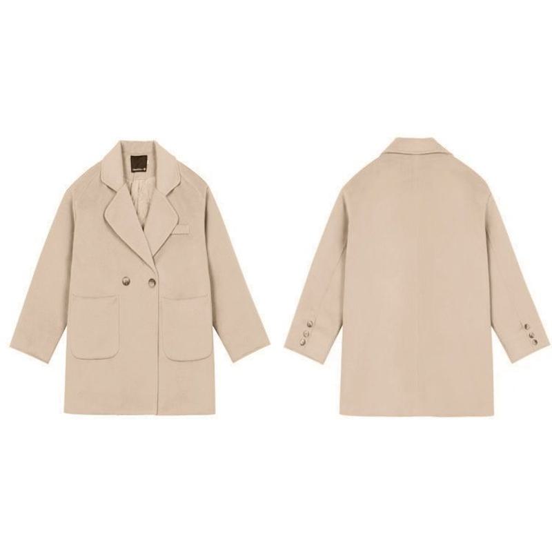 Thickened Wool Blend Coat