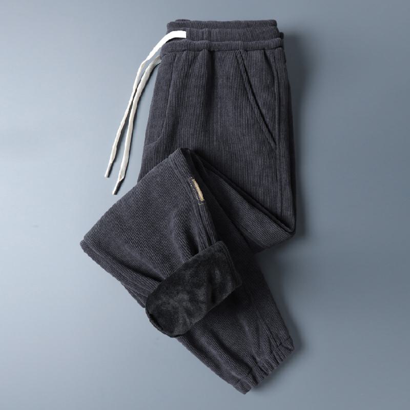 Plus Velvet Straight Corduroy Casual Thickened Height Enhancing Comfortable Sweatpant