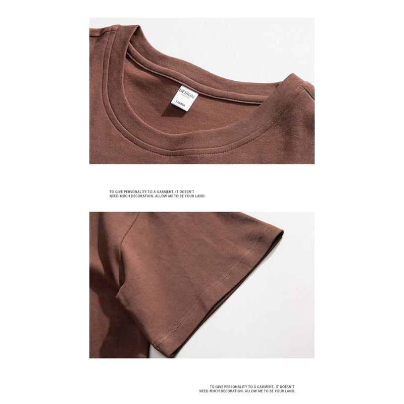 Men's T-Shirt Soft Versatile Round Neck Print Short Sleeve Tee