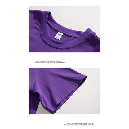 Tee-shirt Confortable, Doux, Polyvalent à Col Rond et Imprimé de Lettres Simples
