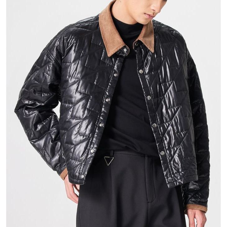 Cropped Casual Lapel Collar Leather Jacket