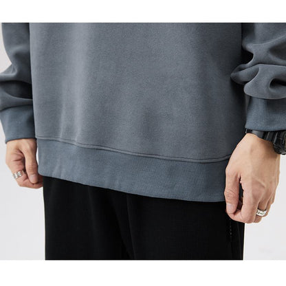 Sweatshirt tendance en coton pur à col rond imprimé