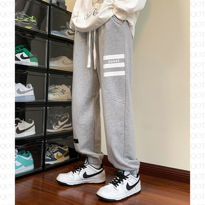 Loose Fit Knitted Tapered Drawstring Sweatpant