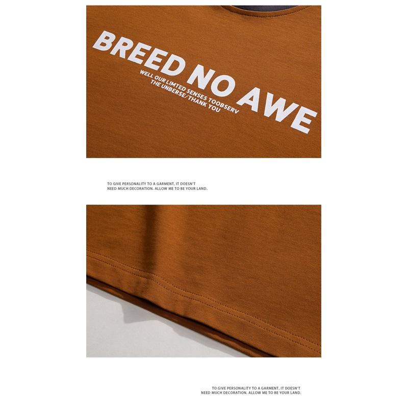 Bequemes, weiches Fake-Two-Piece-Baumwoll-T-Shirt mit kurzem Rundhalsausschnitt.