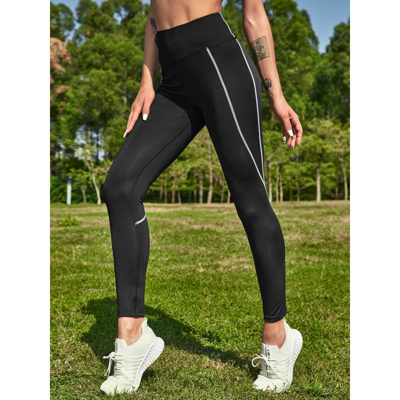 High-Waisted Yoga Tight-Fitting Elasticity Slimming Fitness Sports Leggings
