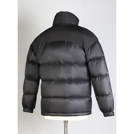 Stand-Up Collar Full Zip Color Block Down Jacket