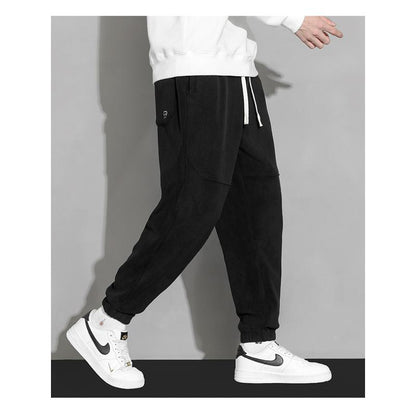 Trendy Casual Thickened Warmth Granular Fluff Loose Fit Sweatpant