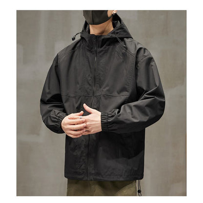 Raincoat Windproof Hooded Insulated Windbreaker