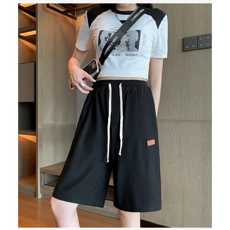 Casual Trendy Loose Fit Silky Sports Shorts