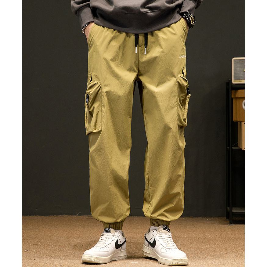 Casual Elasticity Tapered Thin Loose Fit Cargo Pants