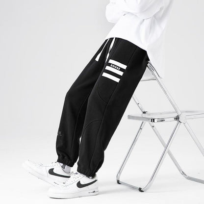 Trendige, gestrickte, tapered Sport-Sweatpants mit lockerer Passform