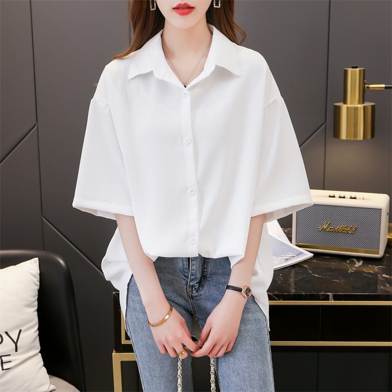 Solid Anti-Aging Petite Casual Shirt