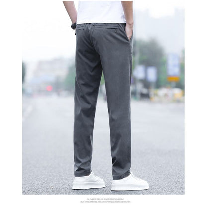 Pantalones versátiles rectos de ajuste ceñido, transpirables y ligeros.
