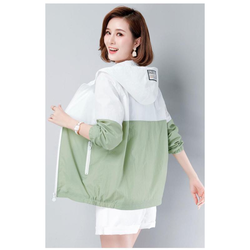 UV-Protective Casual Loose Fit Breathable Cropped Windbreaker
