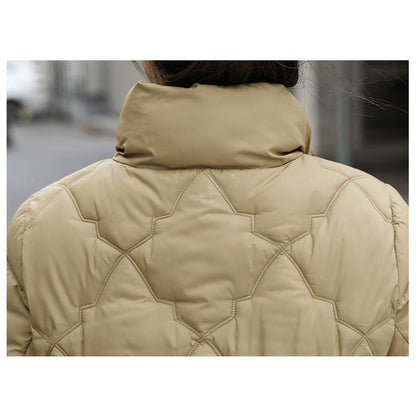 Lightweight Zip-Up Cropped Puffer Jacket