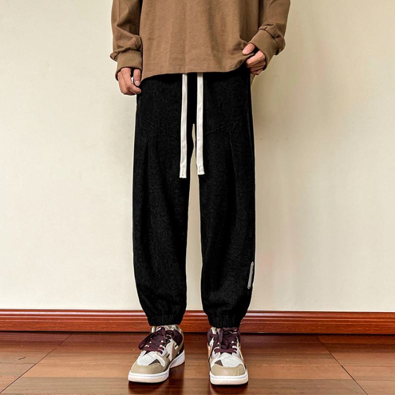 Trendy Knitted Tapered Sports Loose-Fit Sweatpant
