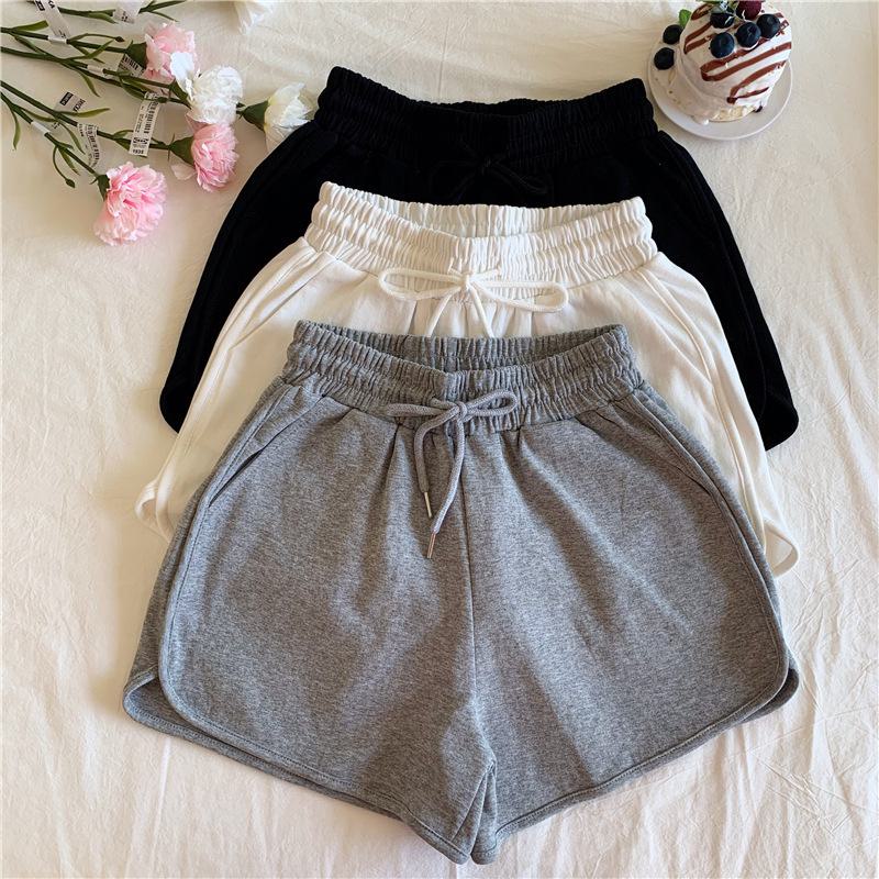 High-Waisted Worn Outside Thin Casual Loose Fit Sports Fish Scales Shorts