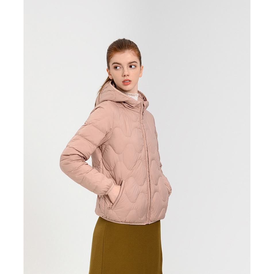 Cropped Hooded Lightweight Down Jacket