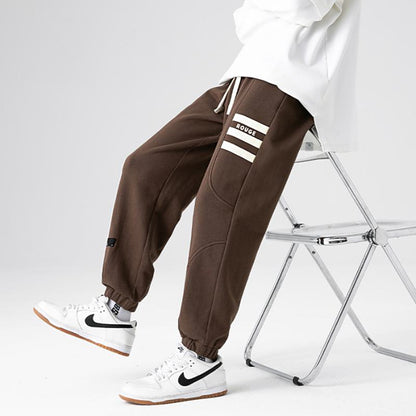 Trendige, gestrickte, tapered Sport-Sweatpants mit lockerer Passform