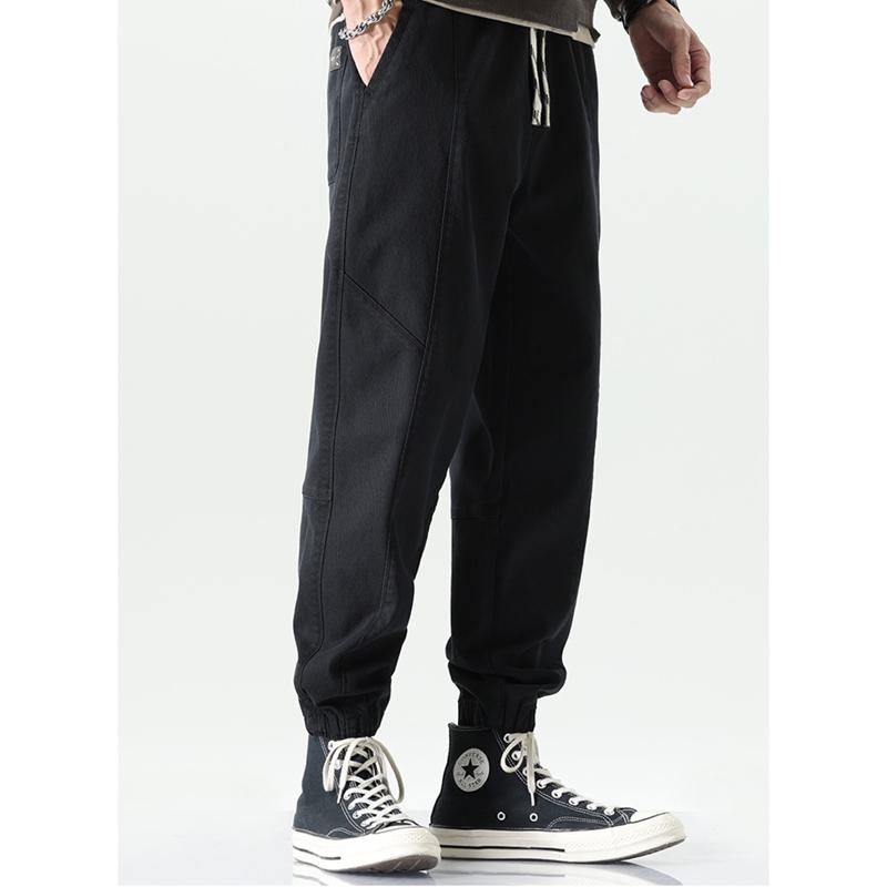 Versatile Tapered Elastic Waist Sports Pants