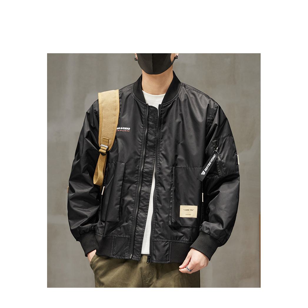 Street Style Zip Up Bomber Jacket