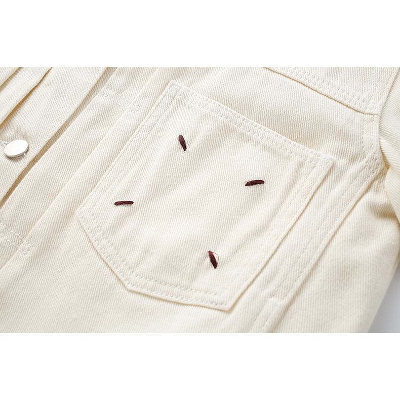 Simplicity Embroidery Loose-Fit Denim Jacket