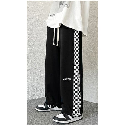 Tapered Loose Fit Sports Knitted Street Style Sweatpant