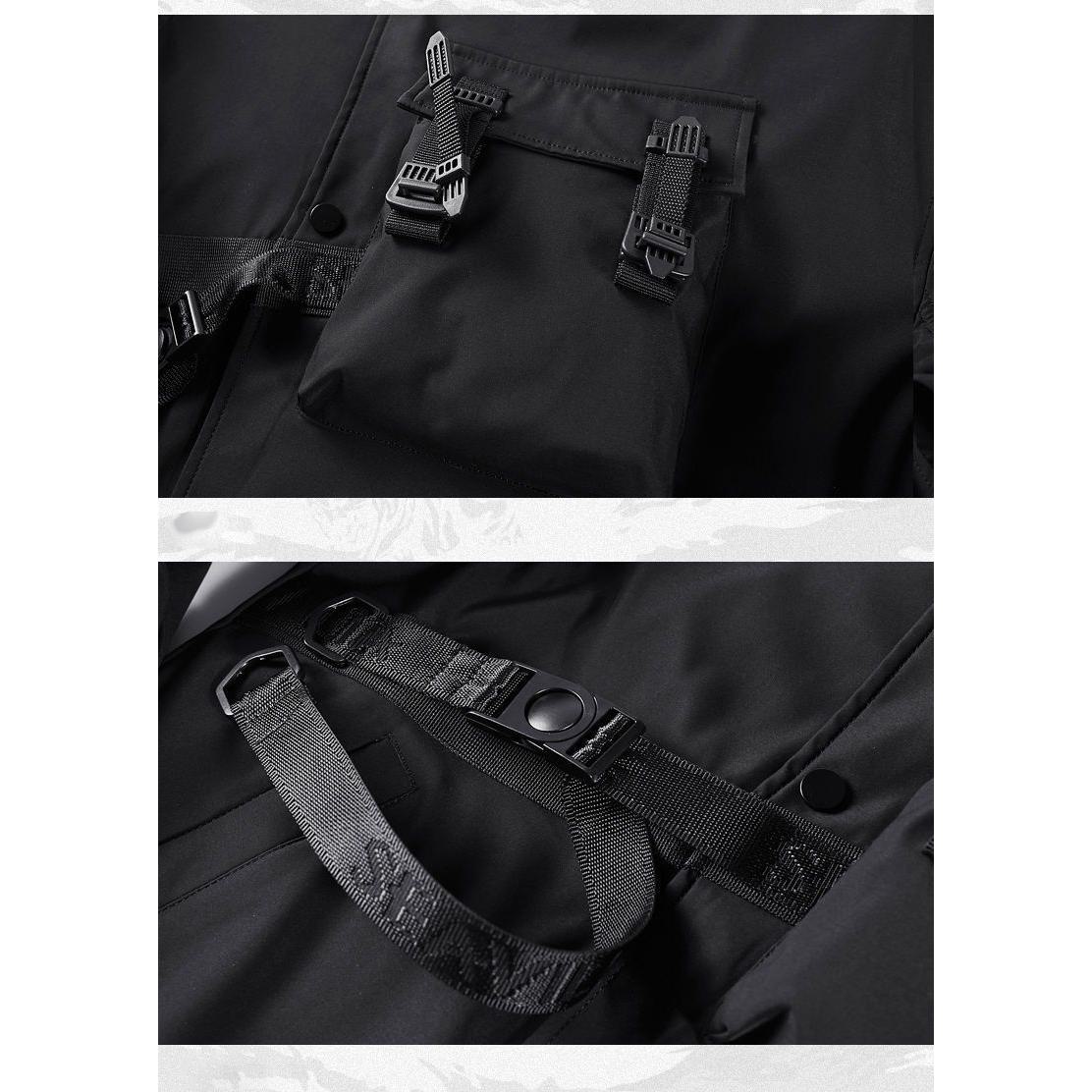 Multi-Pocket Workwear Style Bomber Jacket