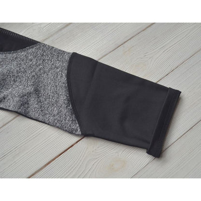 Legging de sport ajusté avec poche pour entraînement de yoga et course à pied, patchwork en maille.