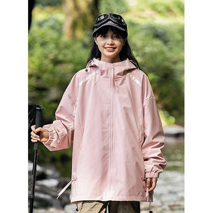 Camping Outdoor Windproof Raincoat Hooded Jacket