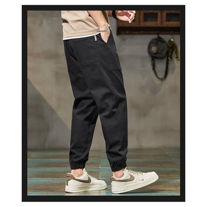 Pantalones holgados con cintura elástica y corte cónico
