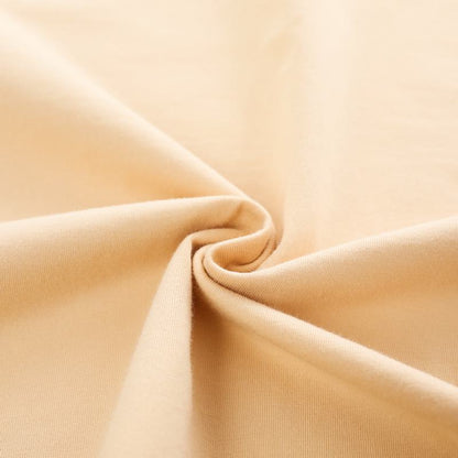 Conjunto de salón de algodón puro tejido ajustado a cuadros con cuello en V sólido