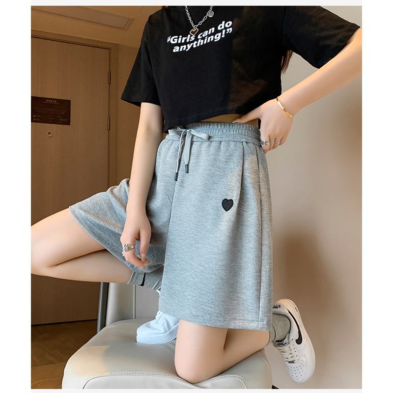 Loose Fit Thin White Houndstooth Bermuda Sports Shorts