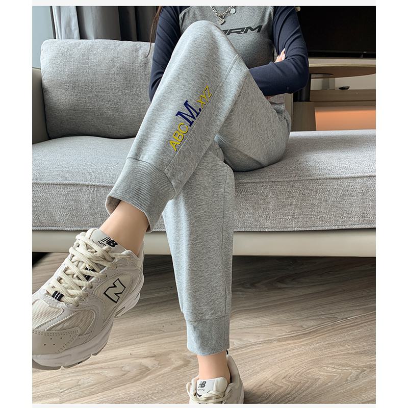 Casual Banana-Shaped Plus Sports Letter Loose Fit Sweatpants